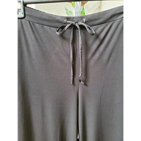 NY & Company Black Polyester Drawstring Casual With Front Back Pockets Pant XL - Picture 2 of 13